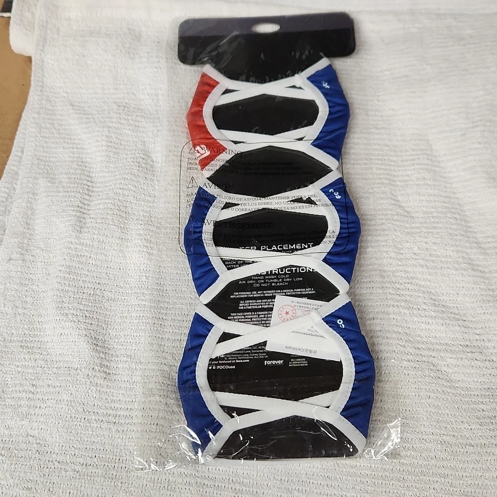 NWT 3 Pack NFL NY Giants Reusable Face Cover
